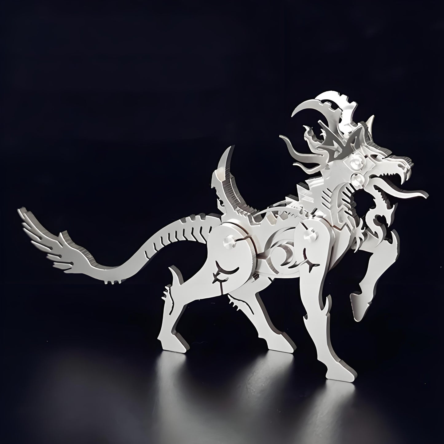PuzzlerLab Mechanical Baize 3D Metal Puzzle | Mythical Guardian & Collectible Kit