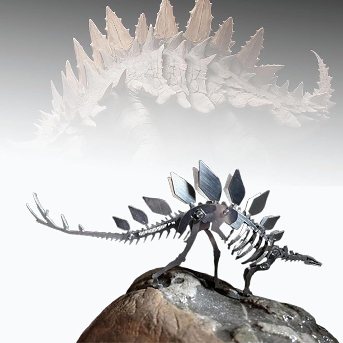 PuzzlerLab Spinosaurus Skeleton 3D Metal Puzzle | DIY Dinosaur Collectible
