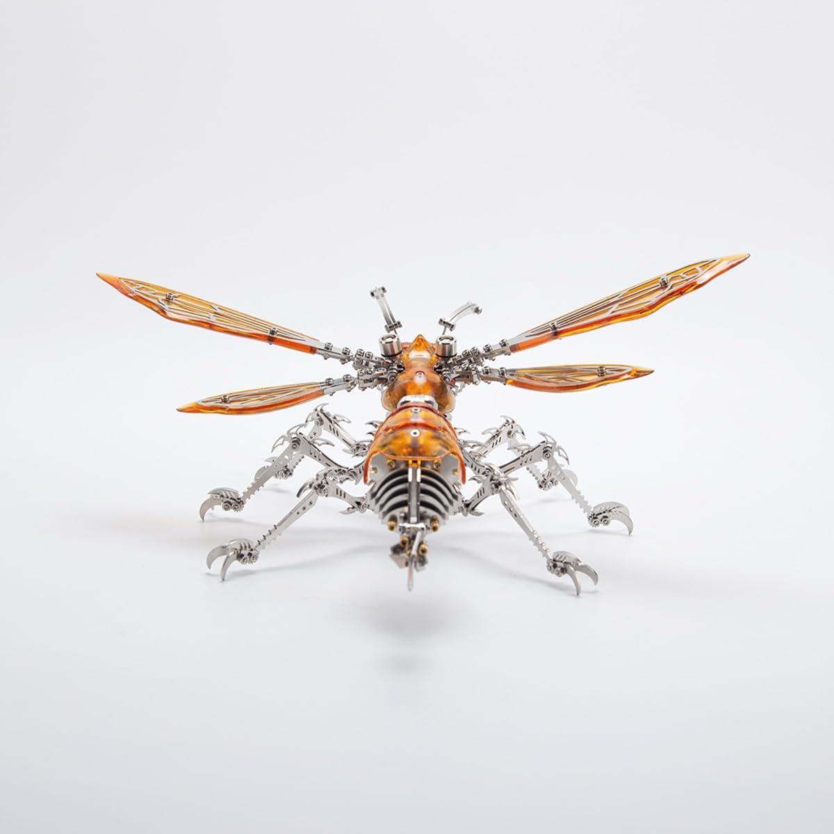 PuzzlerLab Steampunk Wasp 3D Metal Model Kit | 420-Piece DIY Puzzle for Adults