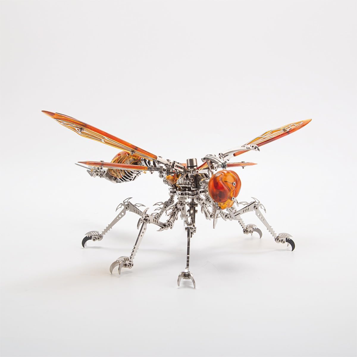 PuzzlerLab Steampunk Wasp 3D Metal Model Kit | 420-Piece DIY Puzzle for Adults