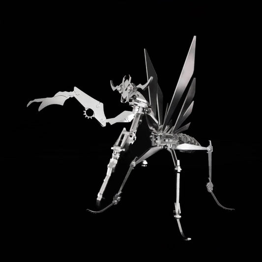 PuzzlerLab Mechanical Mantis 3D Metal Puzzle | DIY Insect Collectible
