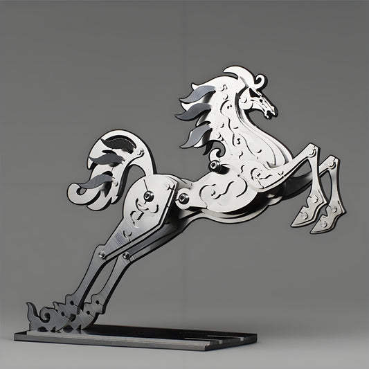 PuzzlerLab Artistic Horse 3D Metal Puzzle | DIY Craft & Decorative Model