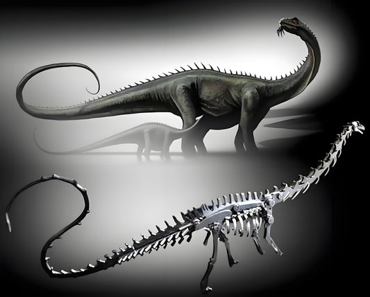 PuzzlerLab Brachiosaurus Skeleton 3D Metal Puzzle | DIY Dinosaur Collectible