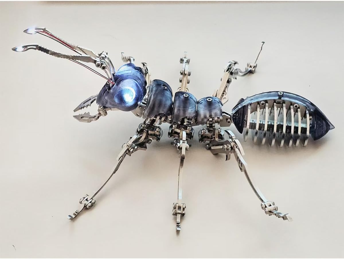 PuzzlerLab Mechanical Ant 3D Metal Puzzle | DIY STEM Project & Collectible Model