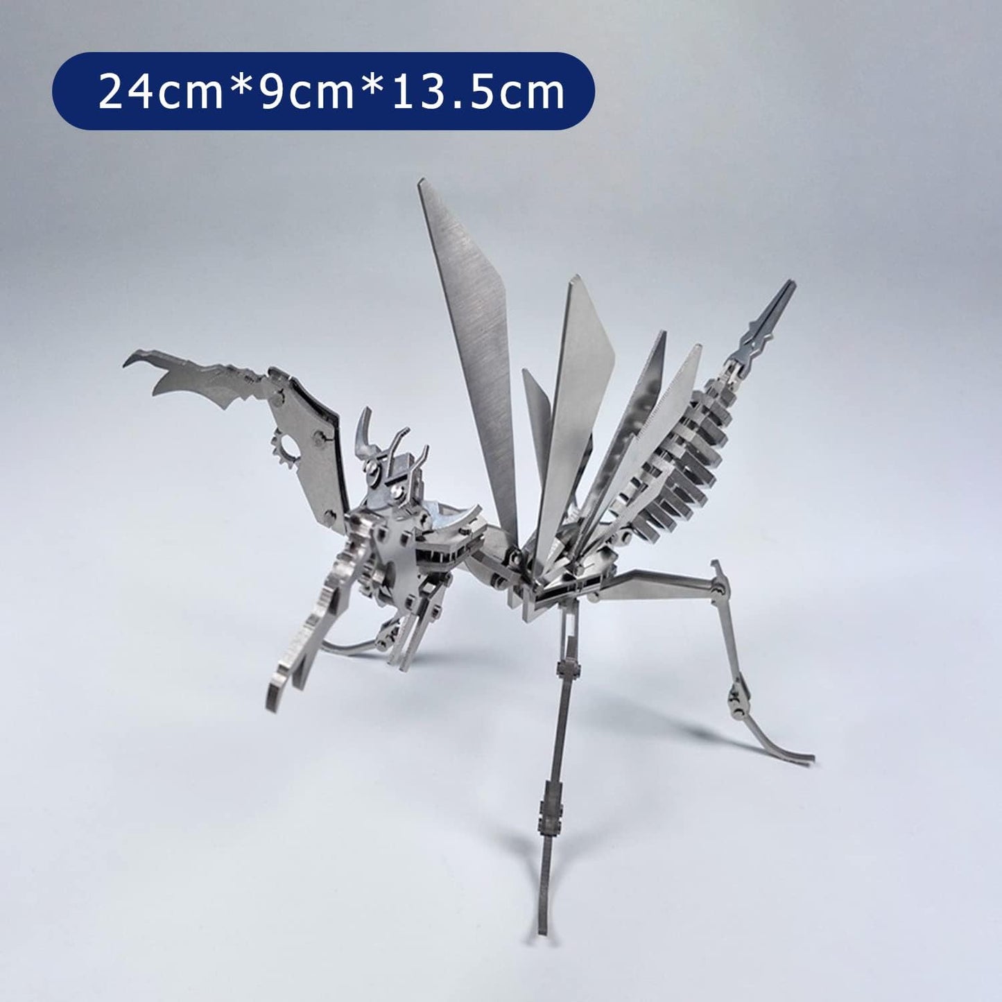 PuzzlerLab Mechanical Mantis 3D Metal Puzzle | DIY Insect Collectible