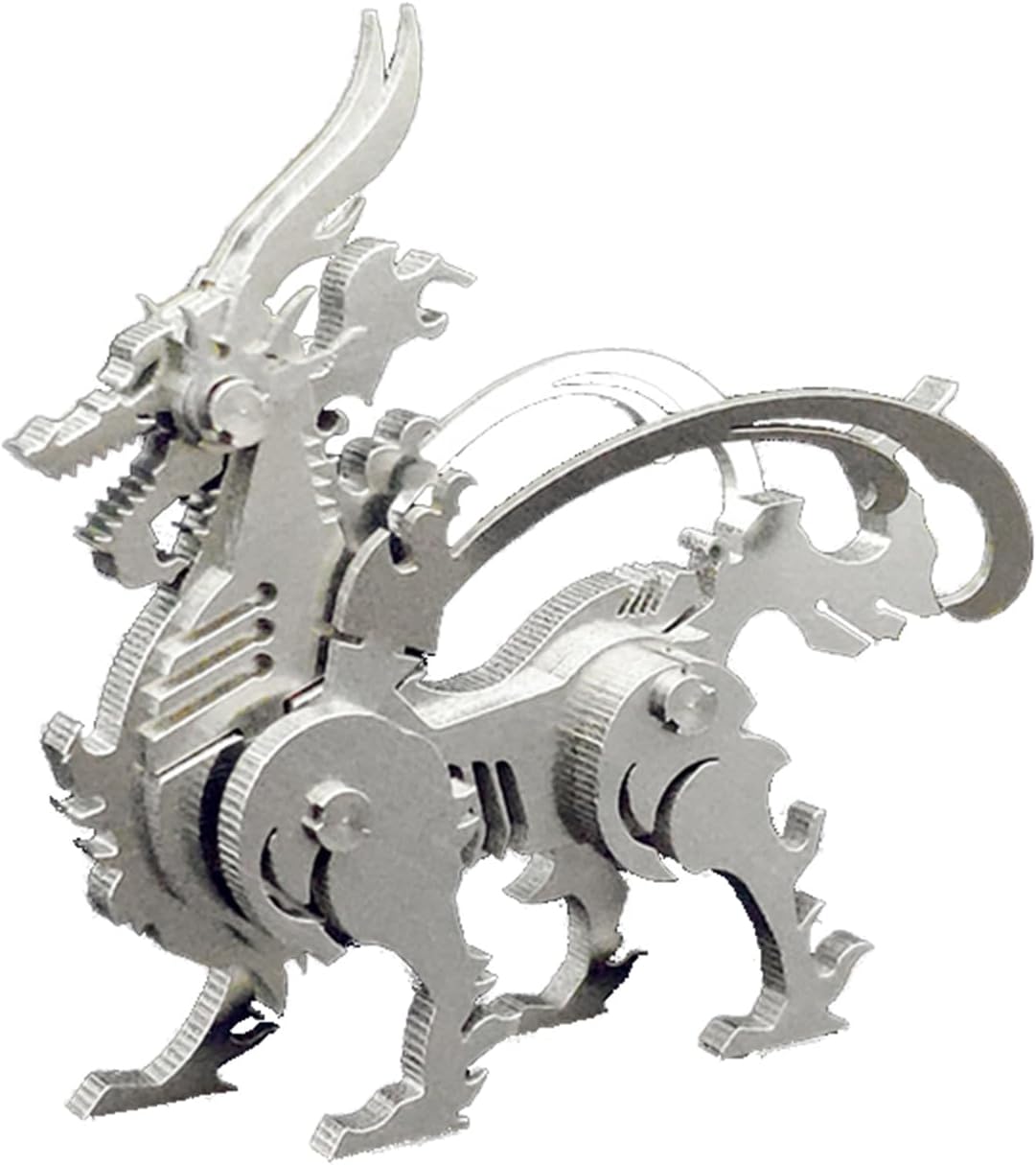 PuzzlerLab Mechanical Kylin 3D Metal Puzzle | DIY Mythical Creature & Collectible