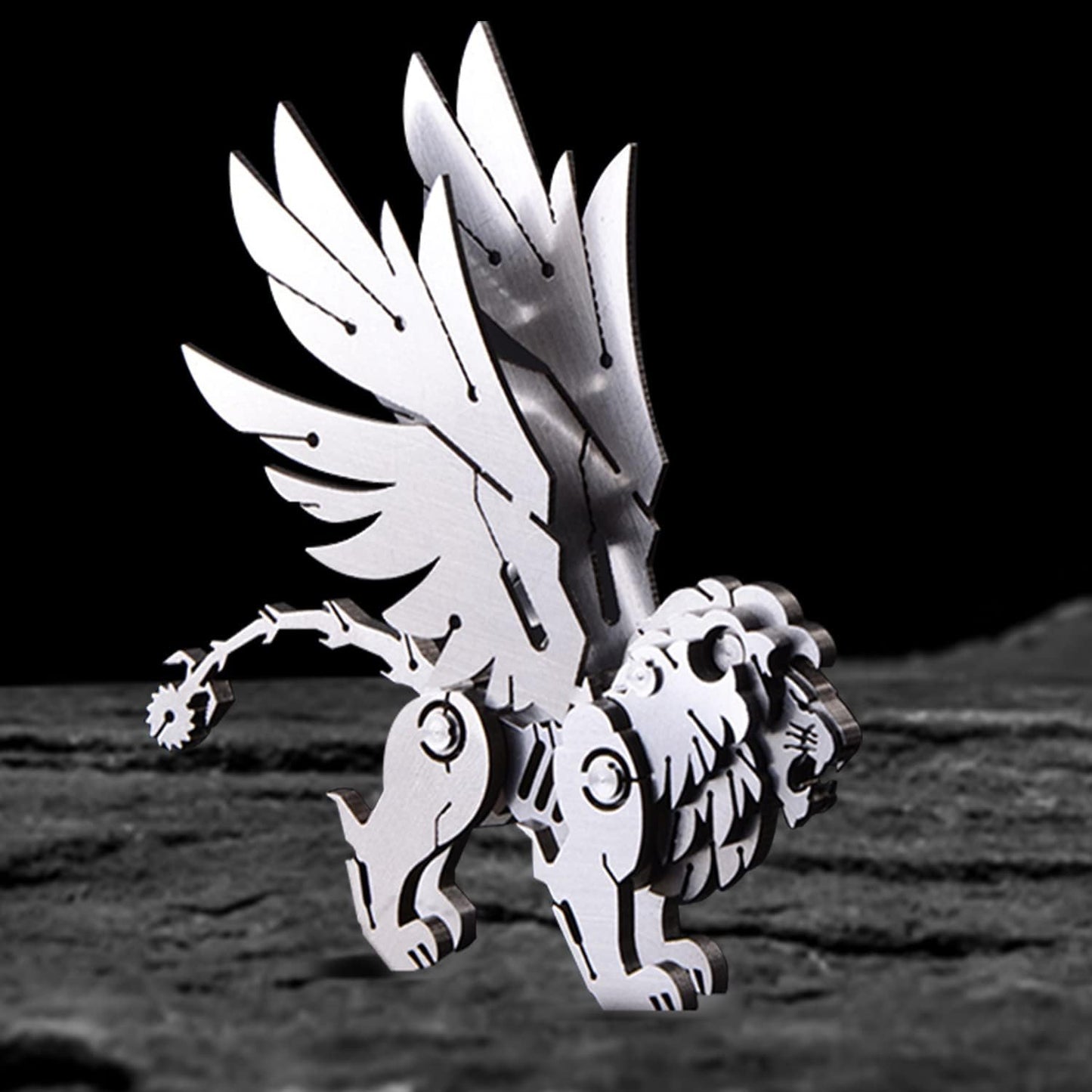 PuzzlerLab Mechanical Manticore | 3D Metal Puzzle & Mythical Beast Kit