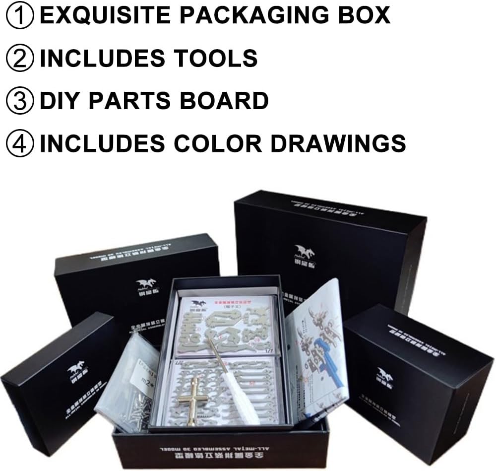 PuzzlerLab Spider 3D Metal Puzzle | DIY Model Kit & Brain Teaser for Adults