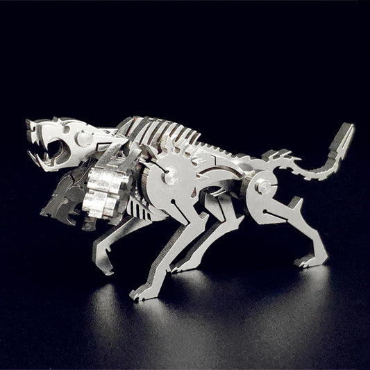 PuzzlerLab Mechanical Cerberus | 3D Metal Puzzle & Mythical Guardian Kit