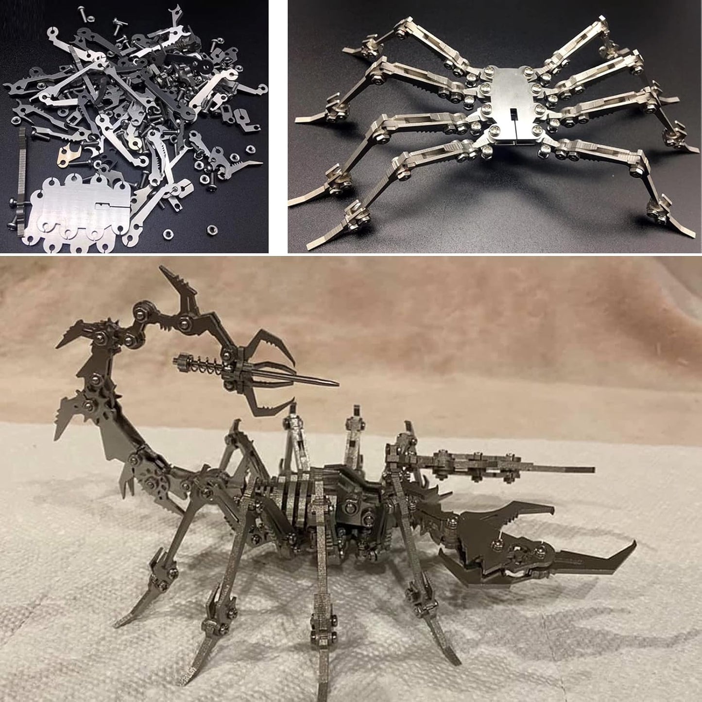 PuzzlerLab Mechanical Scorpion 3D Metal Puzzle | DIY Project & Desktop Model
