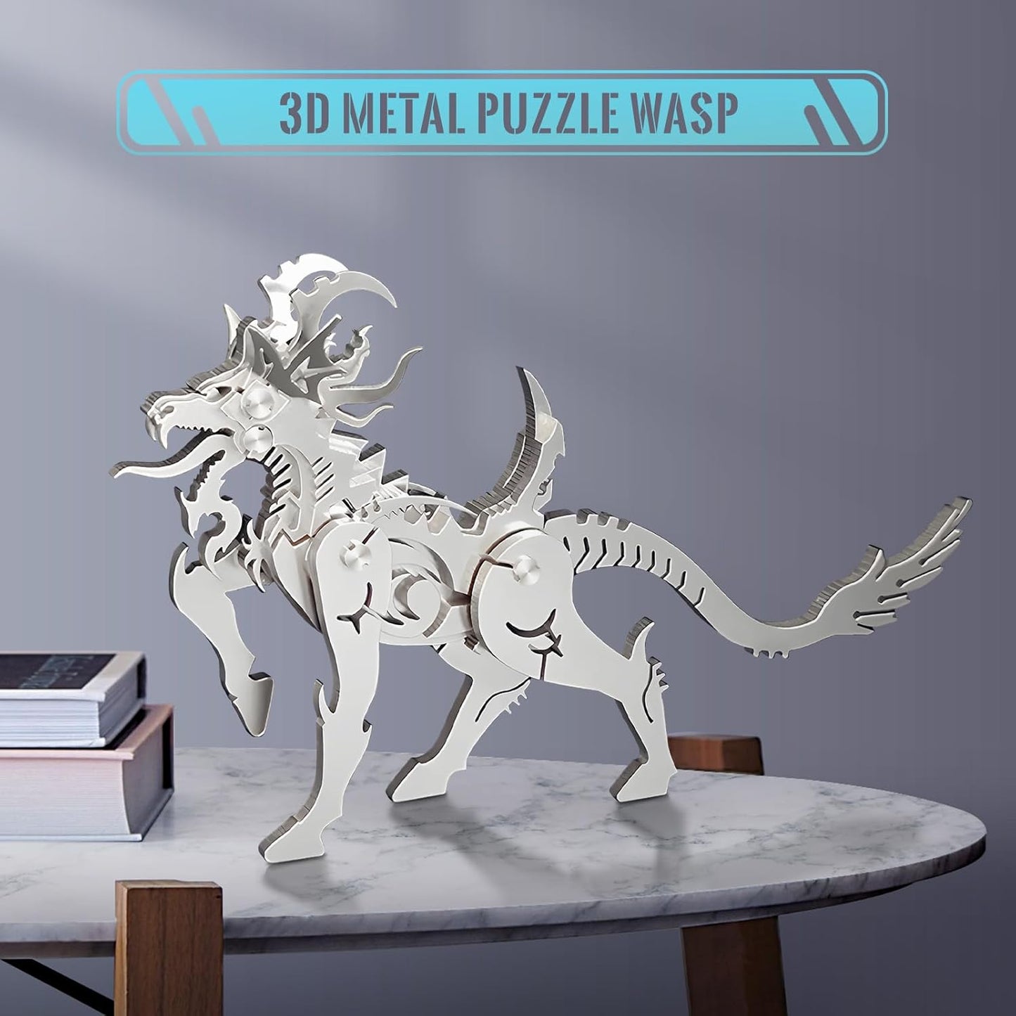 PuzzlerLab Mechanical Baize 3D Metal Puzzle | Mythical Guardian & Collectible Kit