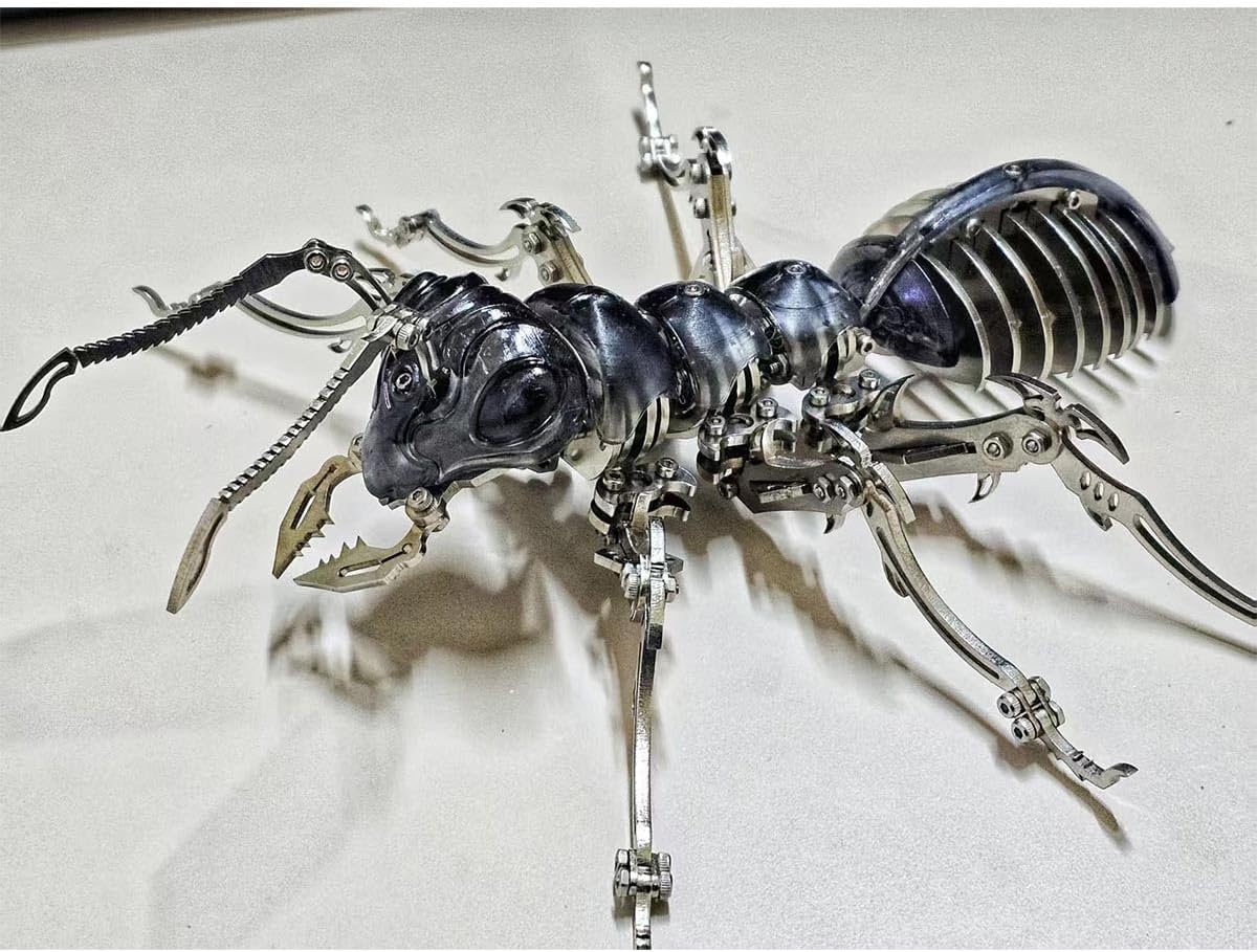 PuzzlerLab Mechanical Ant 3D Metal Puzzle | DIY STEM Project & Collectible Model