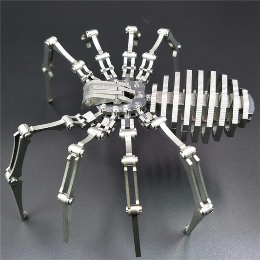 PuzzlerLab Mechanical Spider King | 3D Metal Model Kit & Insect Collectible