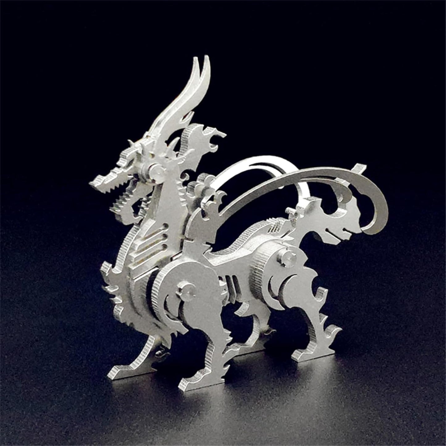 PuzzlerLab Mechanical Kylin 3D Metal Puzzle | DIY Mythical Creature & Collectible