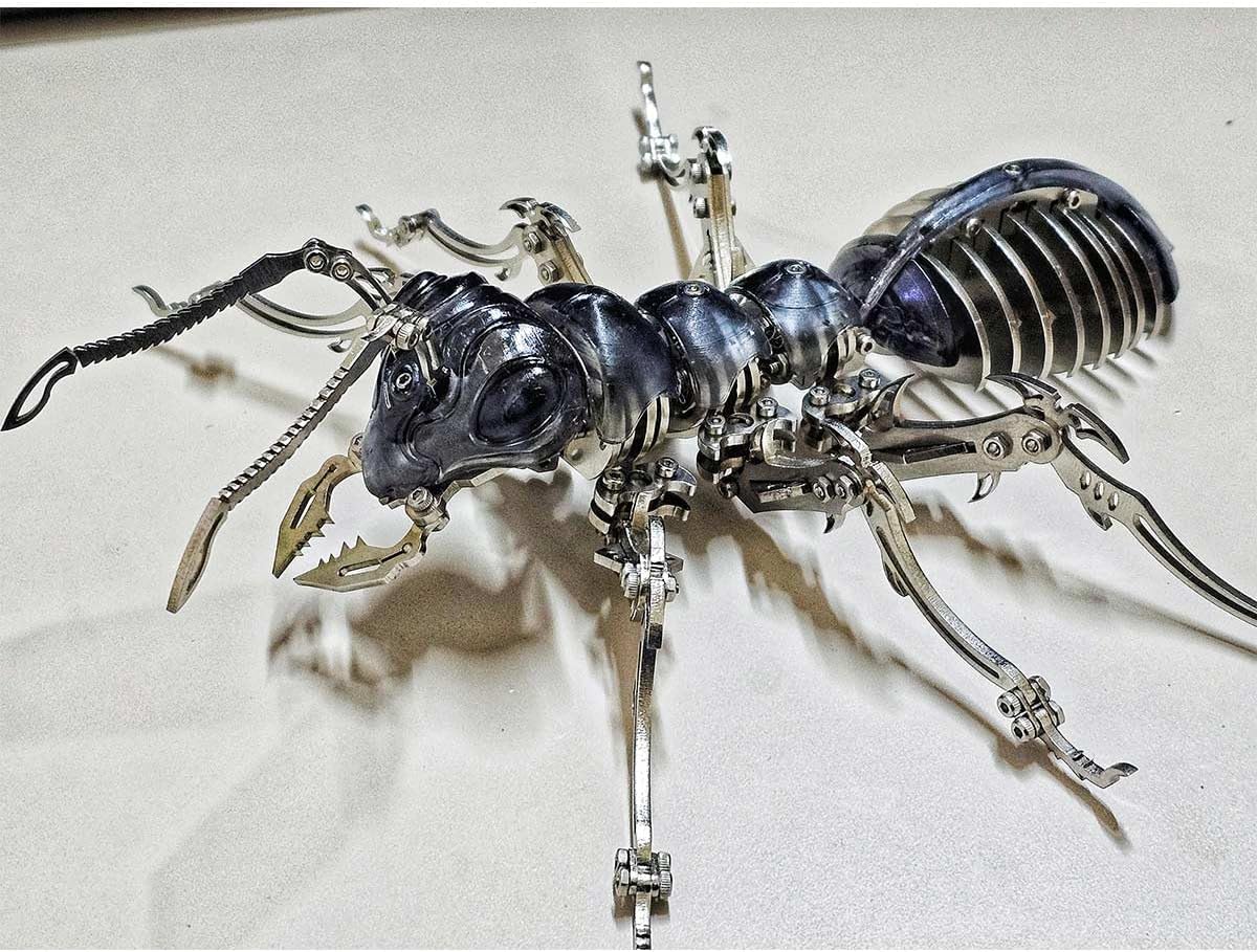 PuzzlerLab Mechanical Ant 3D Metal Puzzle | DIY STEM Project & Collectible Model