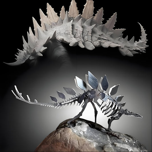 PuzzlerLab Spinosaurus Skeleton 3D Metal Puzzle | DIY Dinosaur Collectible