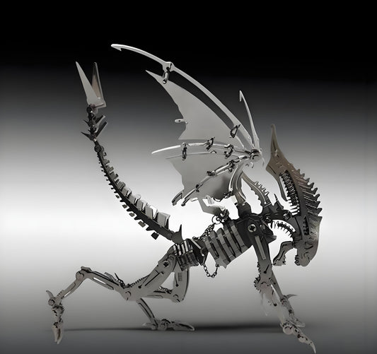 PuzzlerLab Xenomorph Alien 3D Metal Model Kit | 194-Piece Sci-Fi Collectible